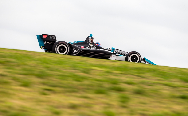 Illustration for article titled Here's All the Action From IndyCar Practice At COTA